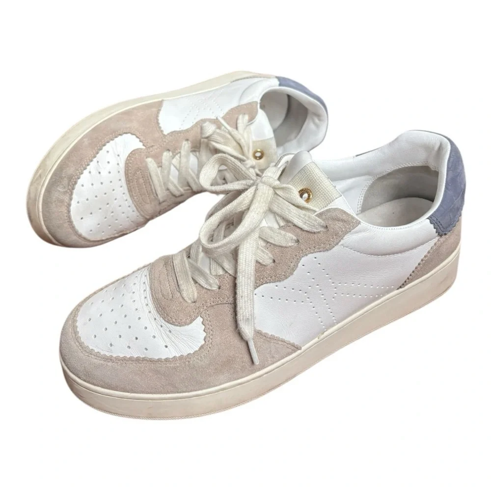 Veronica Beard Lennox Sneakers White Dusk Blue Women’s Size 11 M - Picture 13 of 15